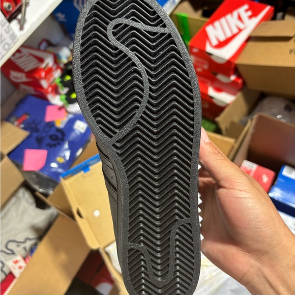 Women’s Adidas Superstar Black/Studded White - Picture 6 of 7